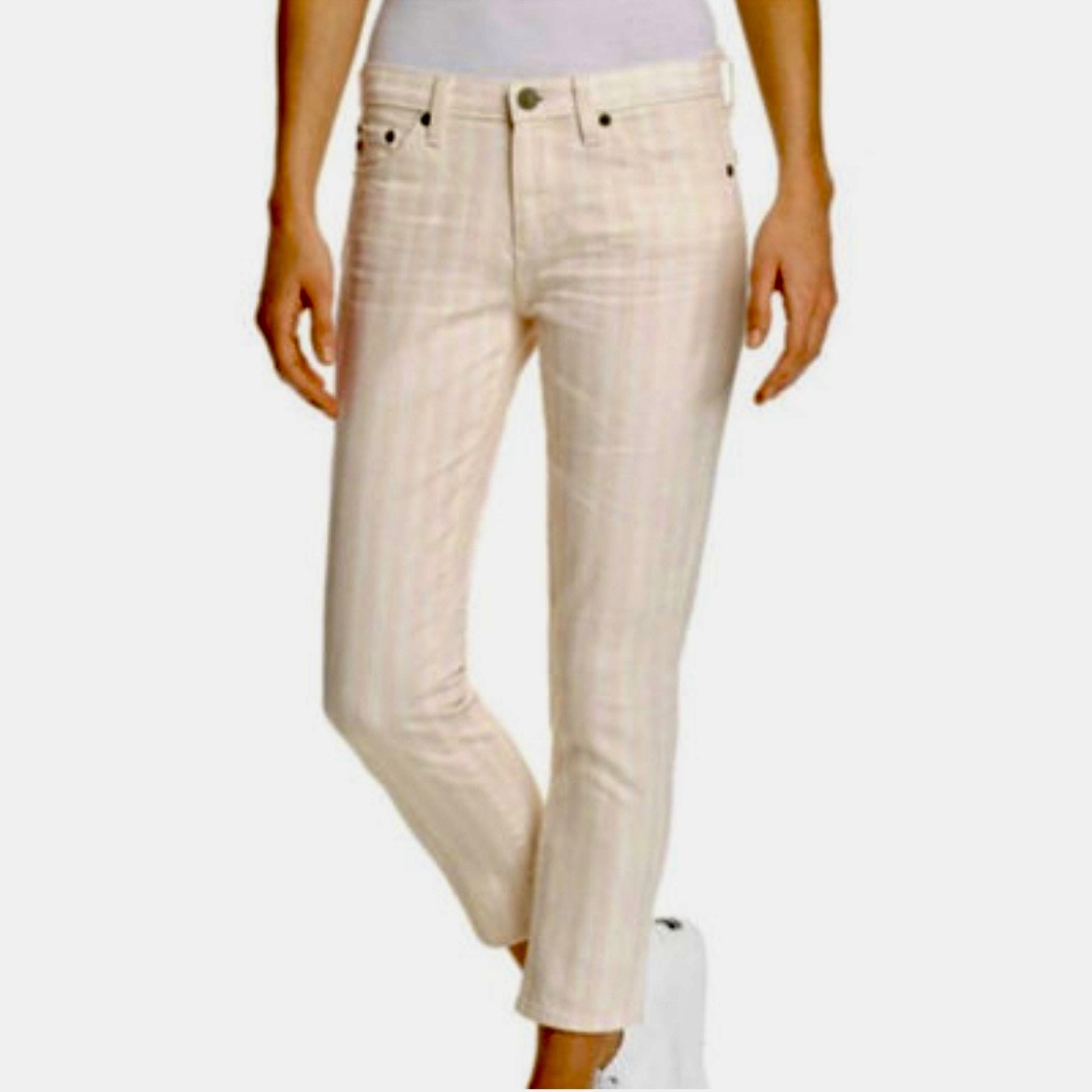 Adriano Goldschmeid Stripe Jeans Nwt